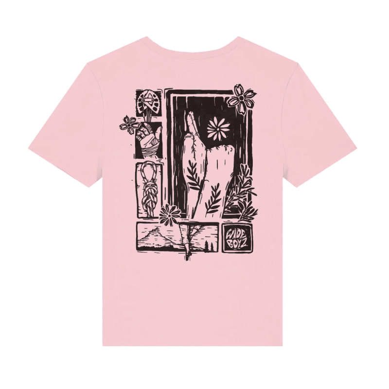 T-shirt / Flower Fist T Pink
