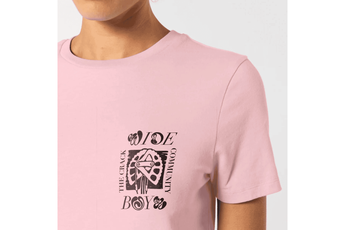 T-shirt / Flower Fist T Pink