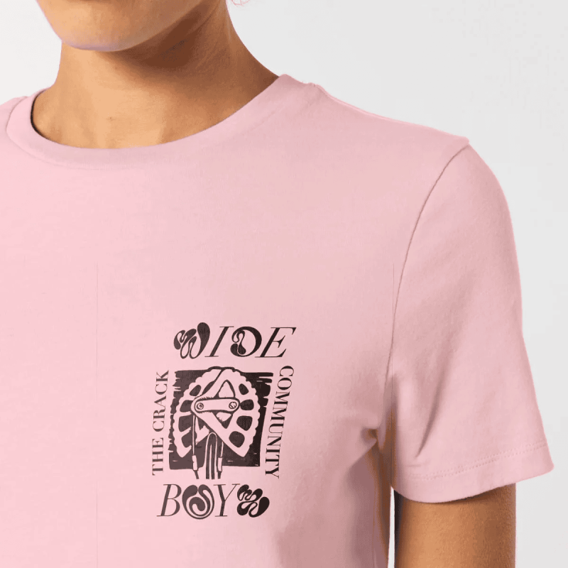 T-shirt / Flower Fist T Pink